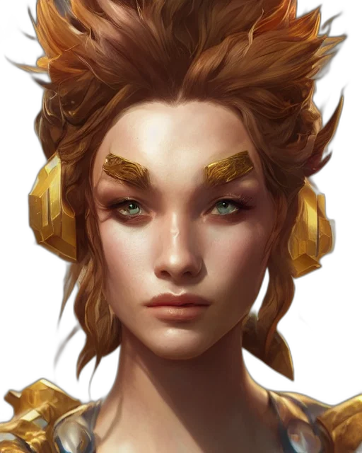 face, crown, jewelry, staff transparent PNG cut-out