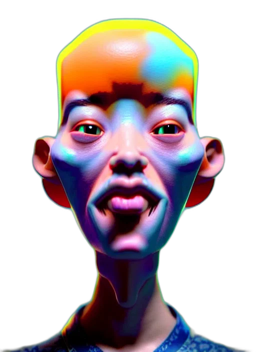 face, mask, robot, creature transparent PNG cut-out