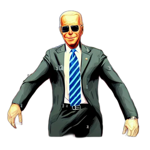 jacket, staff, robot, pixel art transparent PNG cut-out
