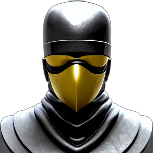 mask, face, 3d render, concept art transparent PNG cut-out