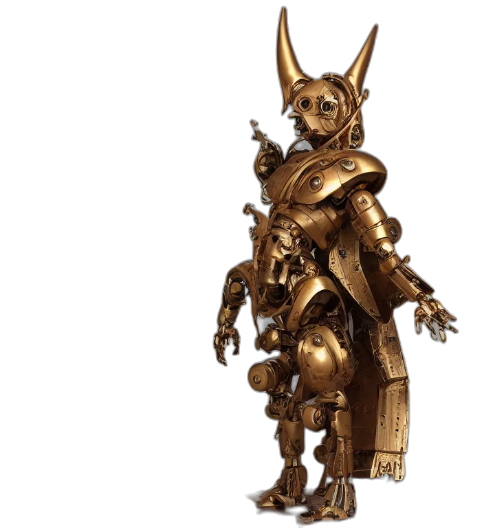 robot, dragon, jewelry, concept art transparent PNG cut-out