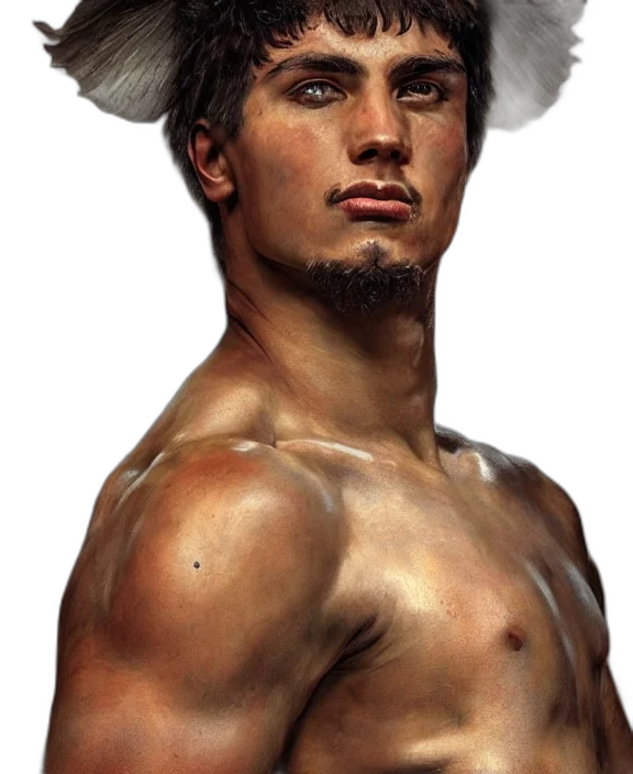hat, face, photorealistic, oil painting transparent PNG cut-out