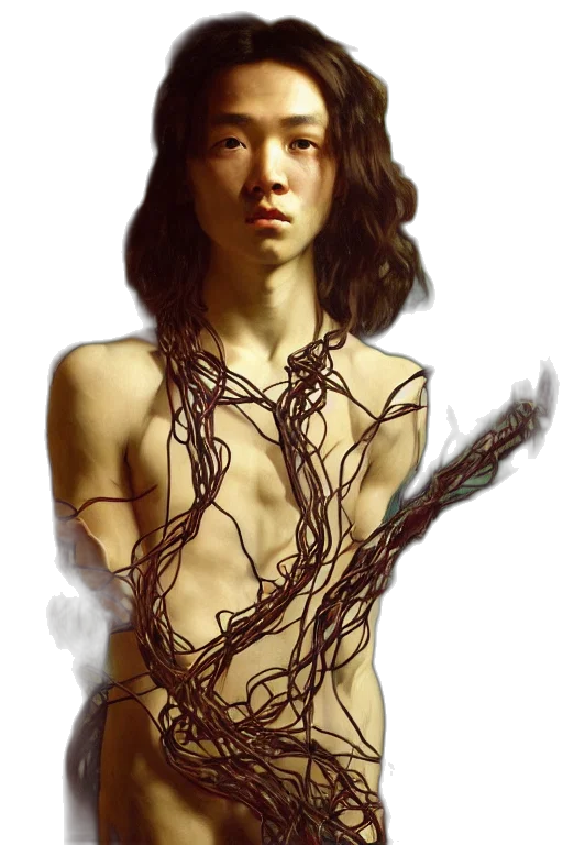 hair, jewelry, dress, creature transparent PNG cut-out