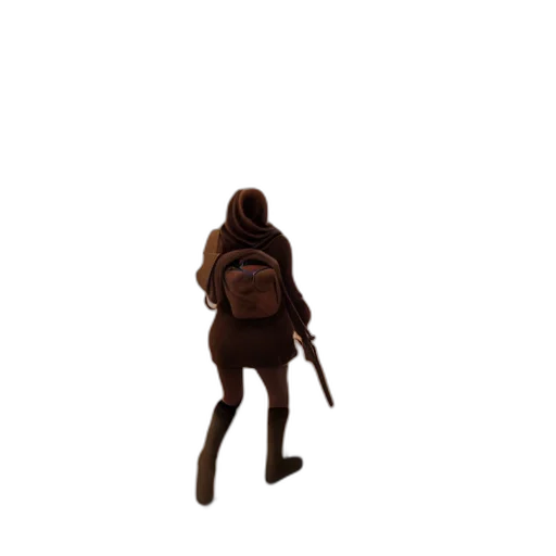 jacket, staff, weapon, umbrella transparent PNG cut-out