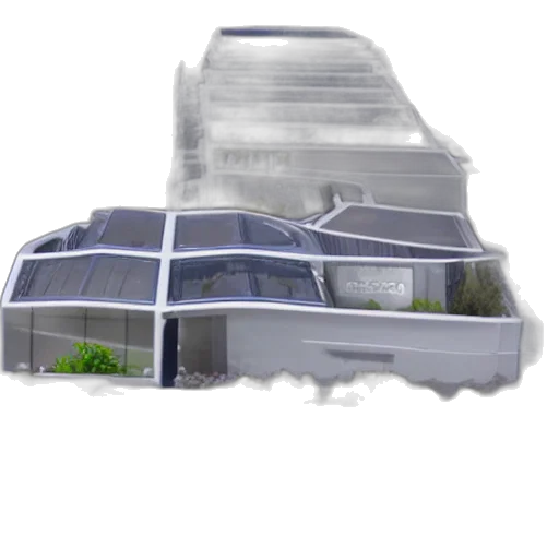 building, 3d render, concept art, photorealistic transparent PNG cut-out
