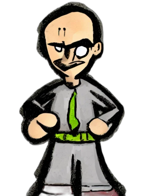 staff, jacket, robot, face transparent PNG cut-out