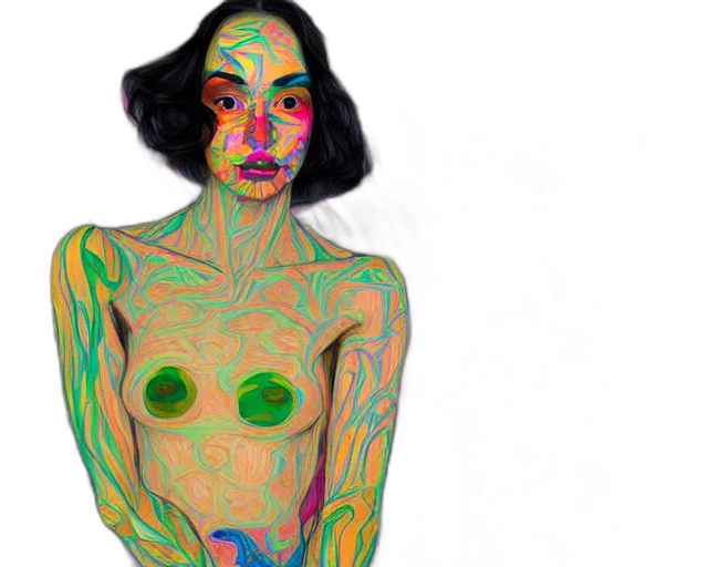 dress, creature, photorealistic, concept art transparent PNG cut-out
