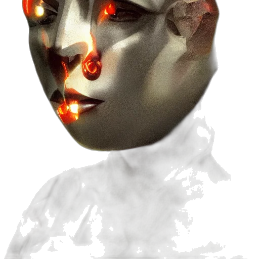mask, face, robot, crown transparent PNG cut-out