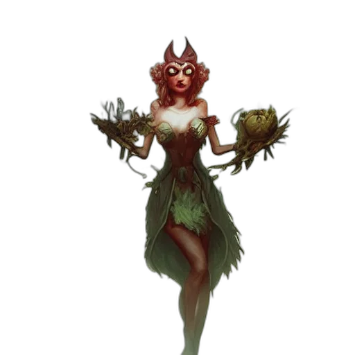 staff, creature, dress, concept art transparent PNG cut-out