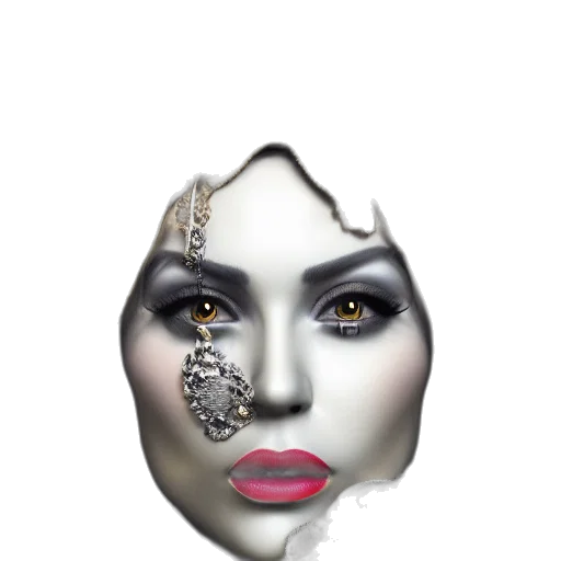mask, face, jewelry, crown transparent PNG cut-out