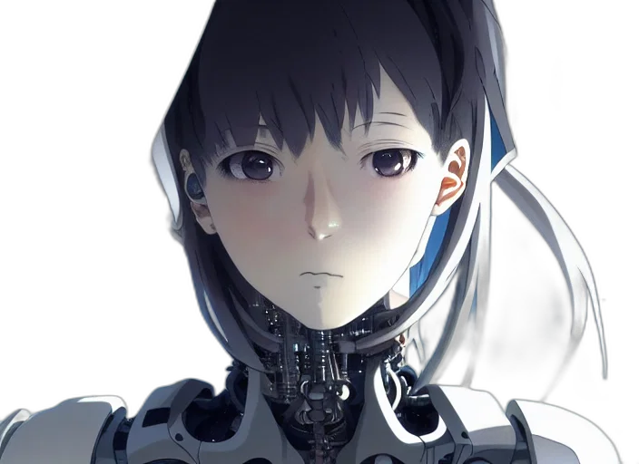 robot, face, mask, weapon transparent PNG cut-out