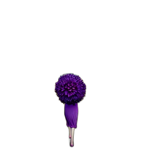 flower, umbrella, staff, hair transparent PNG cut-out