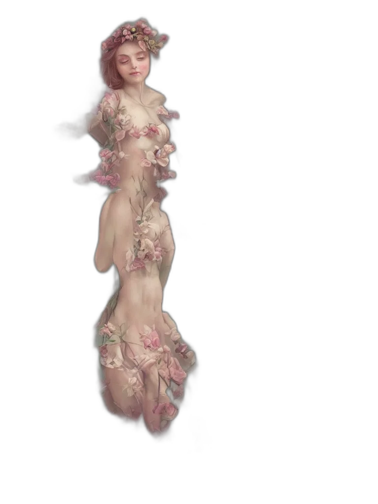 dress, creature, 3d render, concept art transparent PNG cut-out