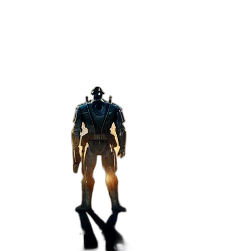 robot, creature, mask, weapon transparent PNG cut-out