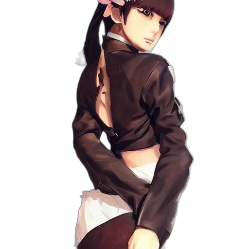 jacket, staff, creature, dress transparent PNG cut-out