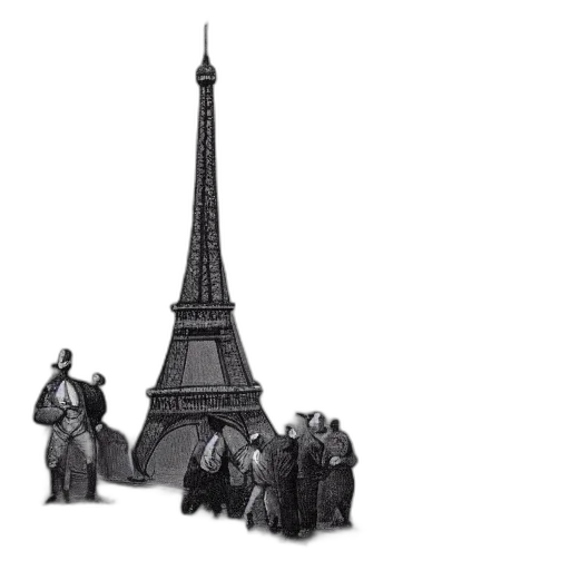 building, umbrella, staff, dress transparent PNG cut-out