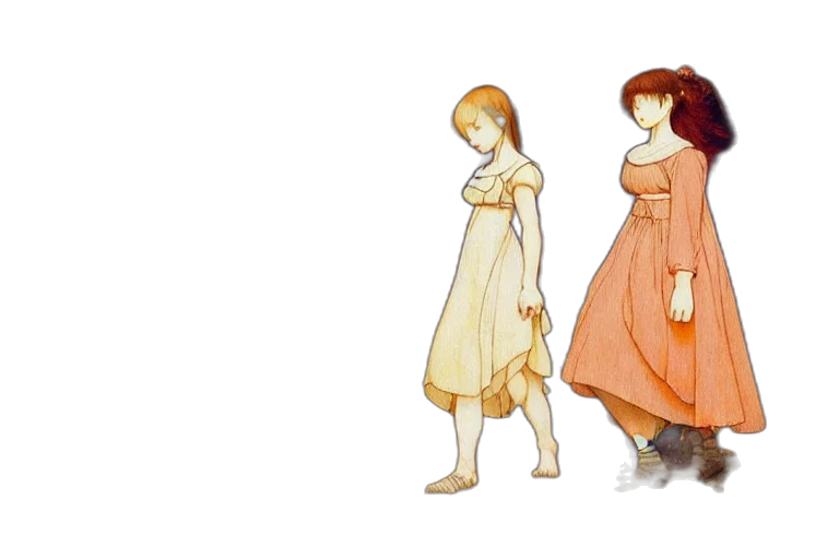 dress, concept art, watercolor, pixel art transparent PNG cut-out