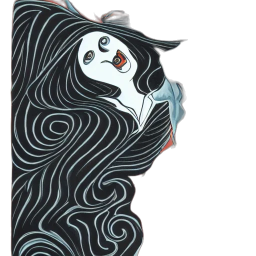 mask, face, dress, hair transparent PNG cut-out