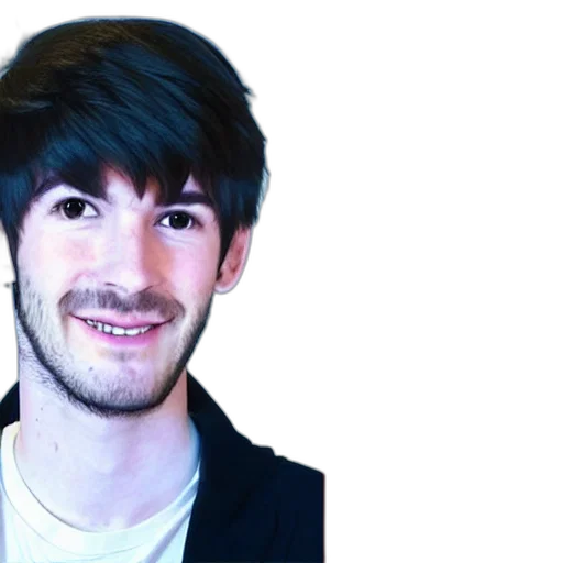 hair, face, staff, jacket transparent PNG cut-out