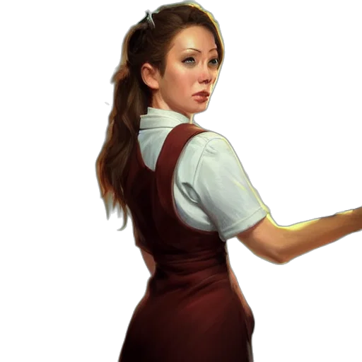 staff, dress, jacket, photorealistic transparent PNG cut-out
