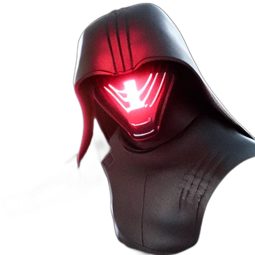 mask, 3d render, concept art, unreal transparent PNG cut-out