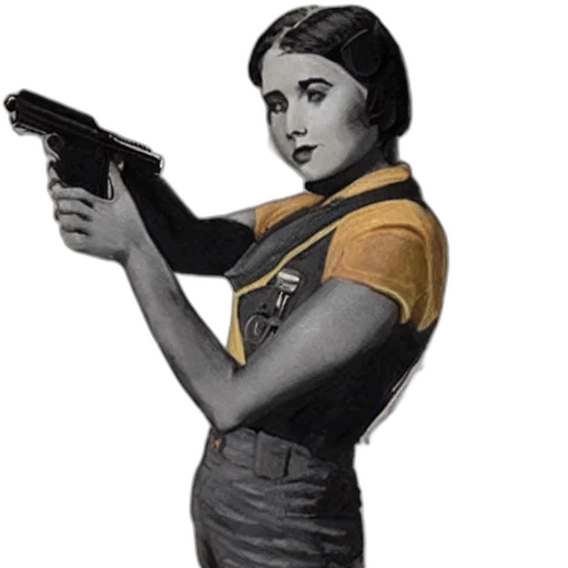 weapon, staff, dress, comic book art transparent PNG cut-out