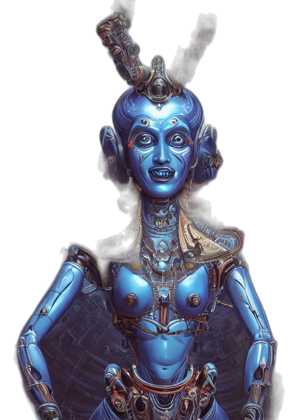 robot, mask, jewelry, face transparent PNG cut-out