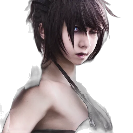 face, hair, mask, staff transparent PNG cut-out