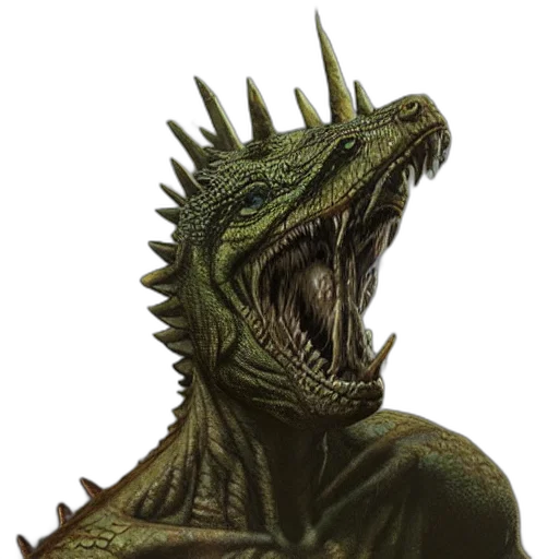 dragon, creature, animal, staff transparent PNG cut-out