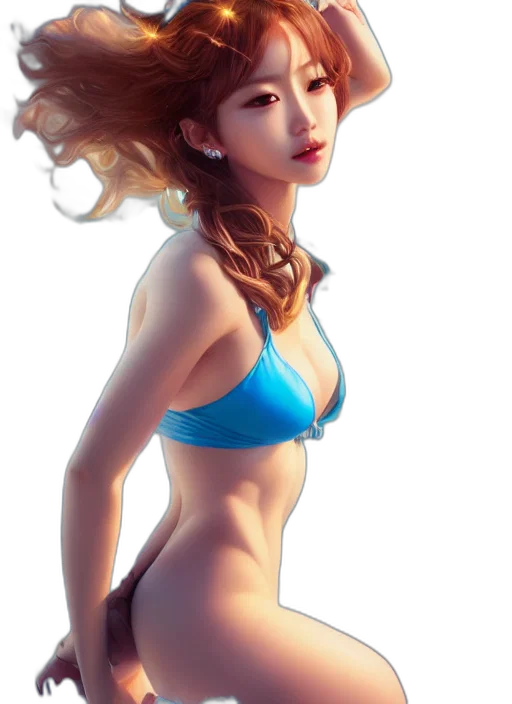 hat, dress, staff, robot transparent PNG cut-out
