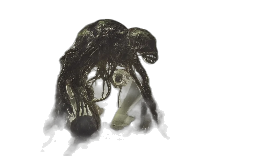 hair, mask, creature, robot transparent PNG cut-out