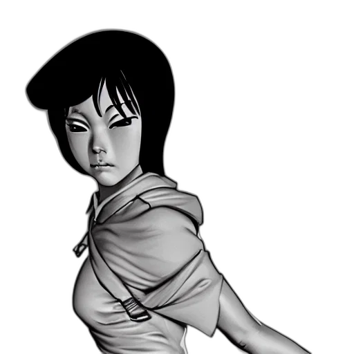 dress, staff, comic book art, concept art transparent PNG cut-out