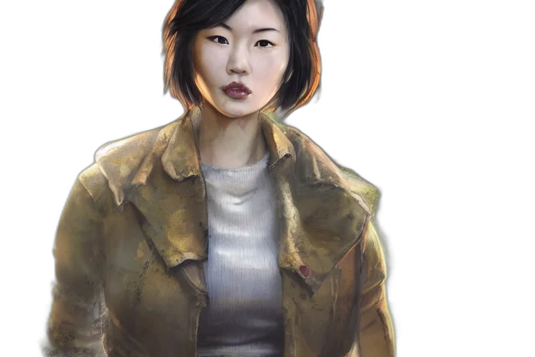 jacket, face, photorealistic, concept art transparent PNG cut-out