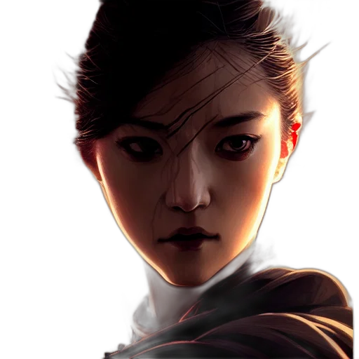 face, staff, comic book art, concept art transparent PNG cut-out