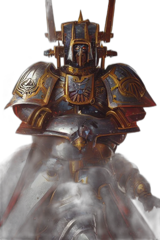 robot, crown, sword, staff transparent PNG cut-out
