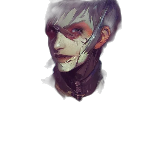 face, mask, creature, robot transparent PNG cut-out