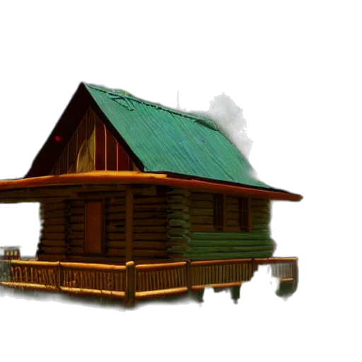 building, furniture, hat, 3d render transparent PNG cut-out