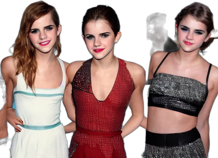 red, colorful, emma, watson transparent PNG cut-out