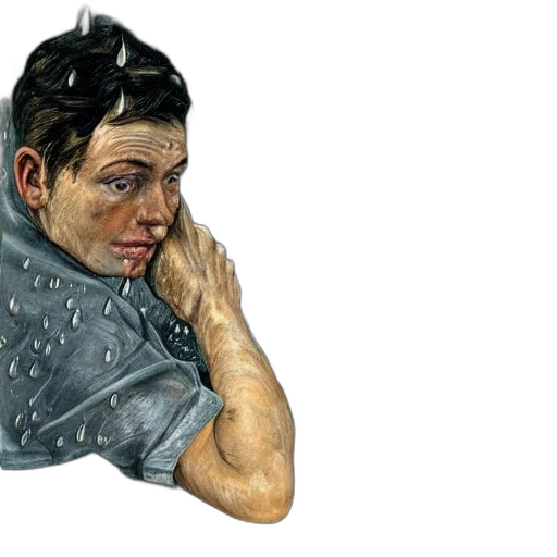 face, jacket, mask, umbrella transparent PNG cut-out