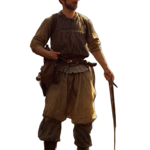 staff, sword, weapon, hat transparent PNG cut-out