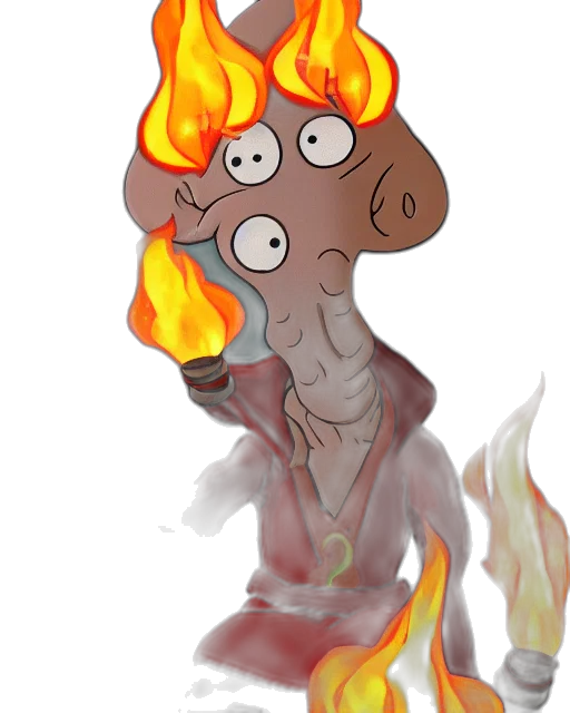 staff, creature, mask, concept art transparent PNG cut-out