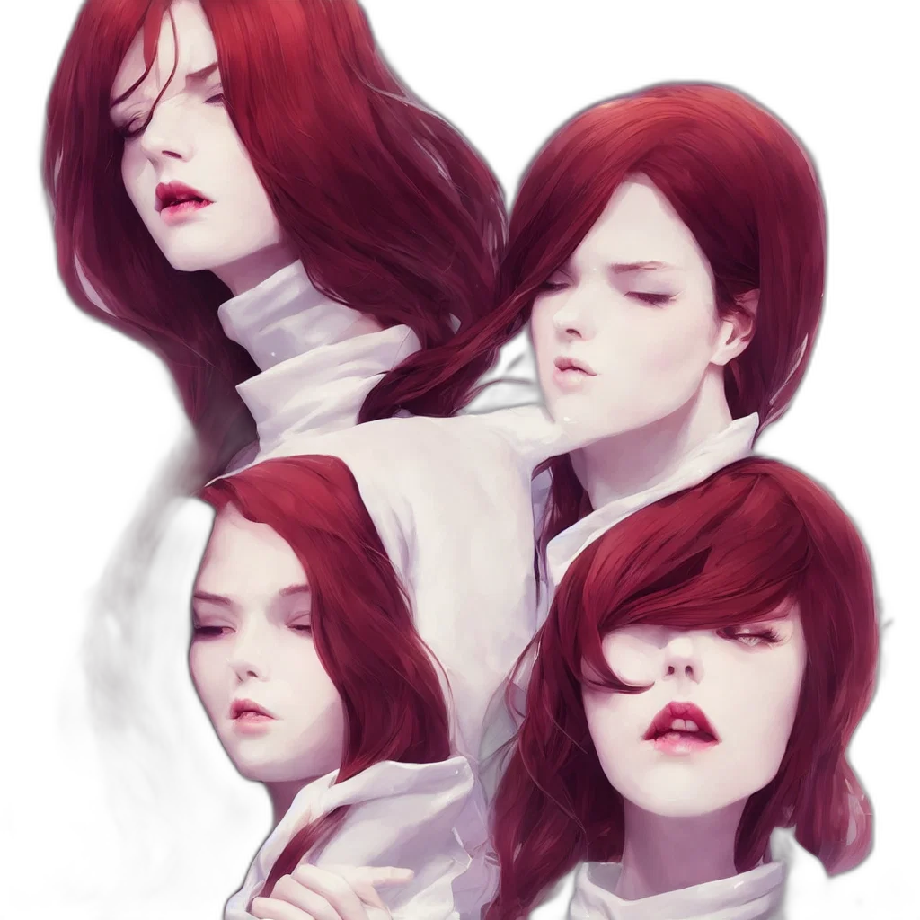 face, concept art, photorealistic, fantasy art transparent PNG cut-out