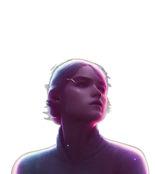 face, robot, crown, jacket transparent PNG cut-out