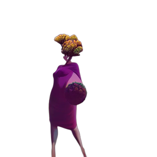 dress, crown, hat, flower transparent PNG cut-out