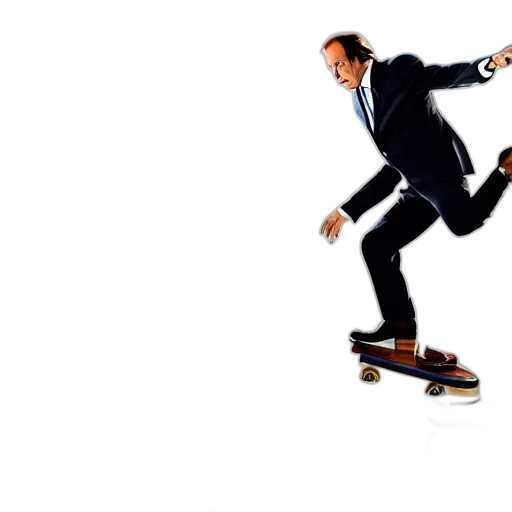 saul, goodman, doing, kickflip transparent PNG cut-out