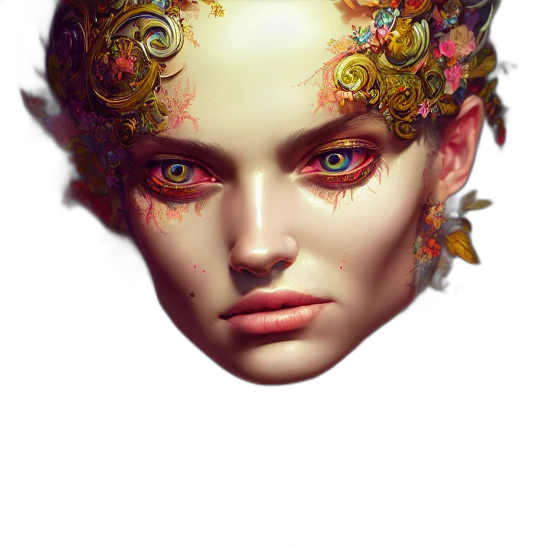 crown, face, mask, jewelry transparent PNG cut-out