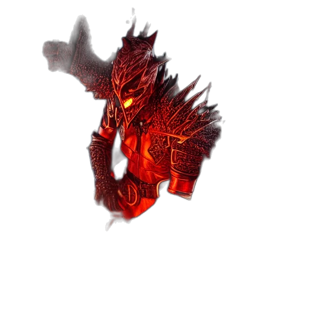 dragon, creature, mask, weapon transparent PNG cut-out