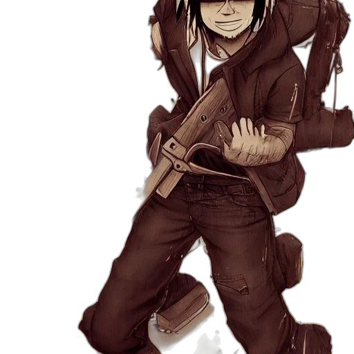 weapon, staff, comic book art, cartoon transparent PNG cut-out