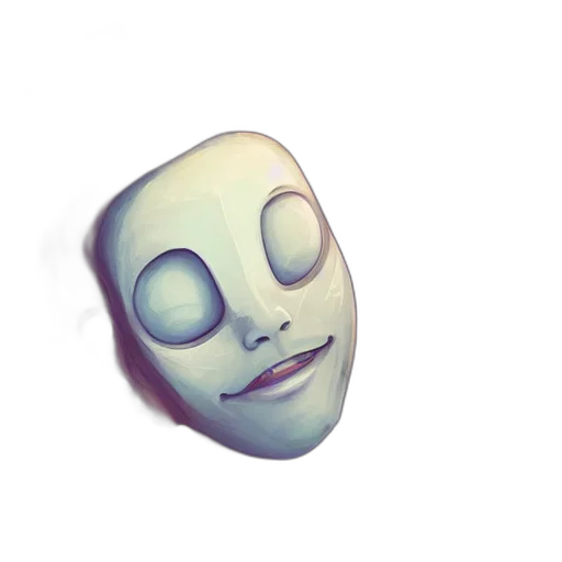 mask, face, robot, creature transparent PNG cut-out