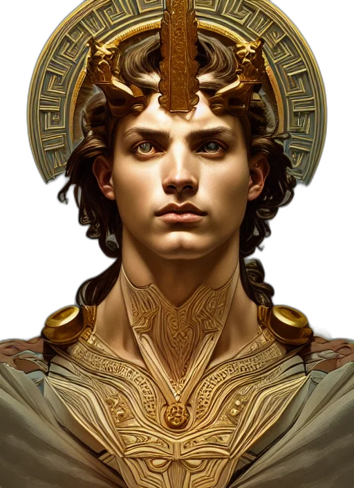 crown, face, jewelry, fantasy art transparent PNG cut-out